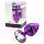 DIOGOL Anni - Plug Anal Violeta con Cristal Blanco (2,5 cm)