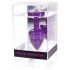 DIOGOL Anni - Plug Anal Violeta con Cristal Blanco (2,5 cm)