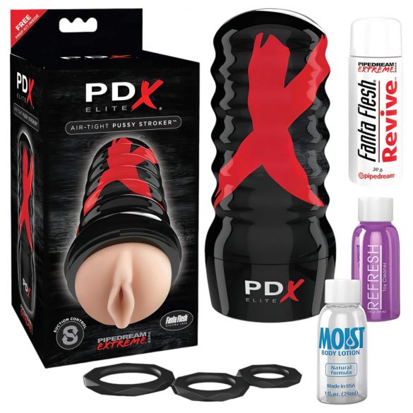 PDX Elite Vagina Airtight – Succión manual (natural)