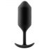 B-vibe Snug Plug 3 - Plug Anal de Doble Bolo (180g) - Negro