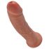 Dildo King Cock 20 cm - Natural oscuro