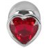 You2Toys - Diamond - Plug anal de aluminio de 85g (plata-rojo)