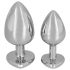 You2Toys - Diamond - Plug anal de aluminio de 85g (plata-rojo)