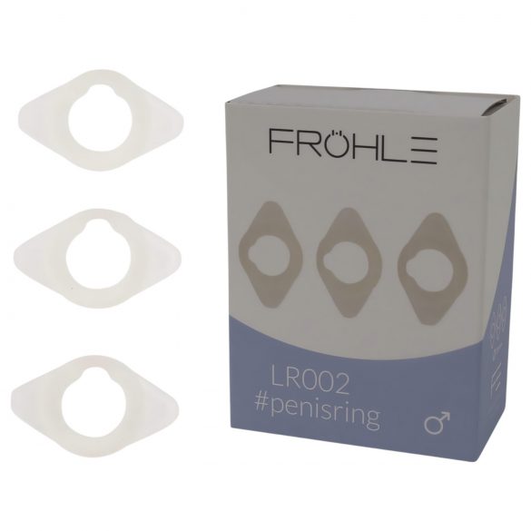 Fröhle LR002 (2,1cm) - Set de Anillos Médicos para Pene (3 piezas)