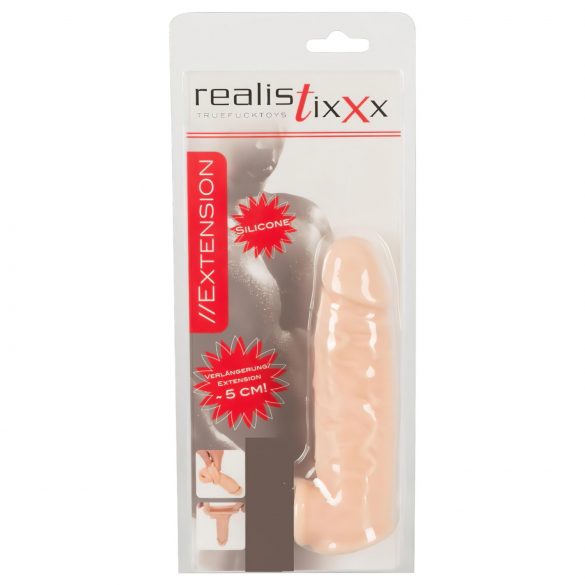 Pene Extensión Realistixxx con Anillo - 16cm (Natural)