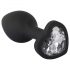 You2Toys Plug Anal con Piedra Blanca (Negro)