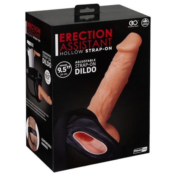 Erection Assistant - Dildo hueco ajustable (natural)