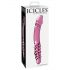 Icicles No. 57 - Doble placer de vidrio rosa