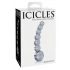 Icicles No. 66 - Dildo curvado y esférico de vidrio (transparente)