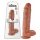 King Cock 11 - Dildo con ventosa y testículos 28cm - oscuro natural