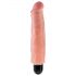 King Cock 7 Stiffy - Vibrador realista e impermeable (18cm) - natural