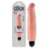 King Cock 7 Stiffy - Vibrador realista e impermeable (18cm) - natural