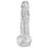 King Cock Clear 8 - Dildo con ventosa y testículos (20cm)