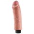 King Cock 8 - Realista y flexible vibrador (25cm)