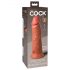 Dildo King Cock Elite 20cm - ventosa oscuro natural