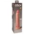 King Cock Elite 9 - Dildo realista con base de succión 23 cm - Natural