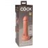 King Cock Elite 6 - vibrador realista con ventosa (15cm) - piel natural