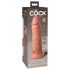 King Cock Elite 8 - Vibrador realista con ventosa (20 cm) - color natural