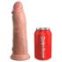 King Cock Elite 8 - Vibrador realista con ventosa (20 cm) - color natural