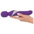 Vibrador Masajeador 2en1 Lilas con Perlas de Javida