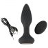 ANOS - Vibrador anal con perlas giratorias (negro)