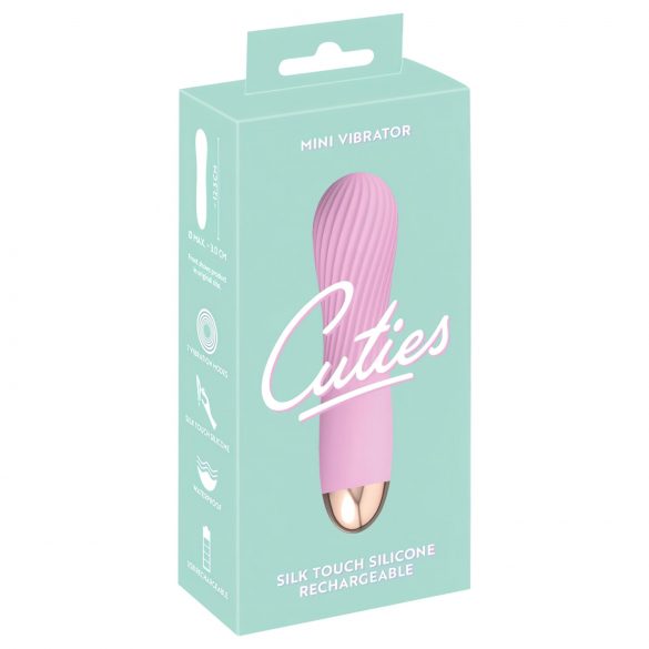 Cuties Mini - vibrador espiral recargable e impermeable (rosa)