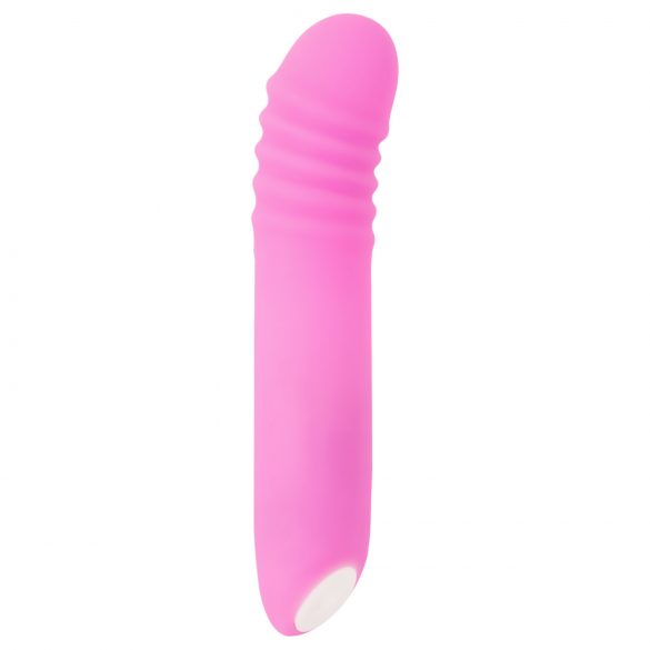 Mini vibrador rosa brillante recargable