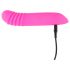 Mini vibrador rosa brillante recargable