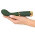 Vibrador resistente G-punto verde recargable Emerald Love