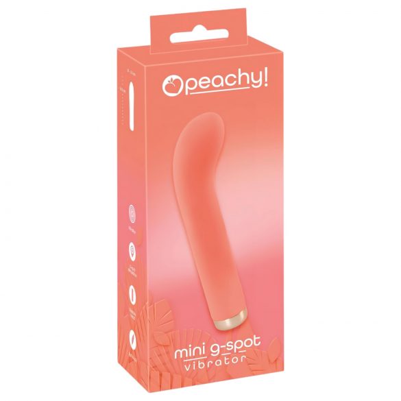 ¡Melocotón vibrador G pequeño y recargable!