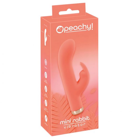 Conejito vibrador mini recargable - melocotón