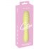 Vibrador Mini Cuties 3: recargable y resistente al agua (amarillo)