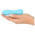 Mini Vibrador Cuties 3: Recargable, impermeable, texturizado (turquesa)