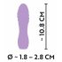 Cuties Mini 3 - Vibrador espiral recargable y resistente al agua (lila)