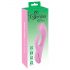 SMILE Nodding - vibrador rosa con cabezal flexible y estimulador.