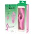 SMILE Nodding - vibrador rosa con cabezal flexible y estimulador.