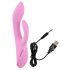 SMILE Nodding - vibrador rosa con cabezal flexible y estimulador.