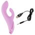 SMILE Nodding - vibrador rosa con cabezal flexible y estimulador.