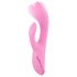 SMILE Nodding - vibrador rosa con cabezal flexible y estimulador.