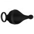 Rebel - Anillo vibrador recargable para pene y testículos (negro)