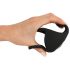 Rebel - Anillo vibrador recargable para pene y testículos (negro)