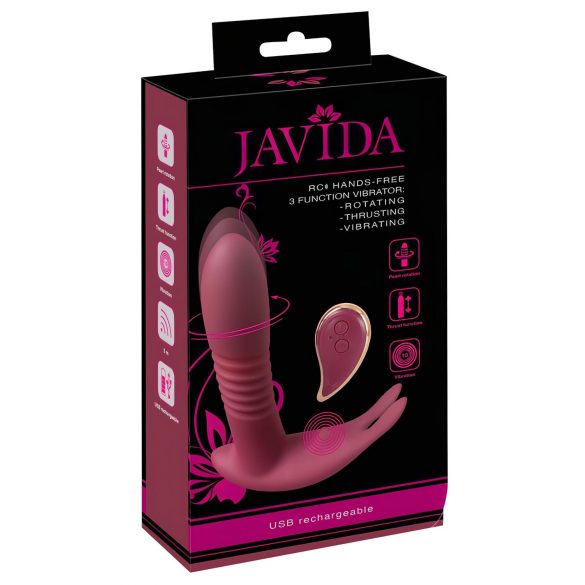 Javida RC - Vibrador clítoris 3 funciones (rojo)