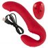 You2Toys Sin Correas - vibrador ajustable con mando (rojo)