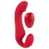 You2Toys Sin Correas - vibrador ajustable con mando (rojo)