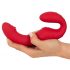 You2Toys Sin Correas - vibrador ajustable con mando (rojo)