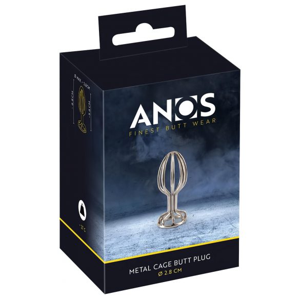 ANOS Metal Plug Anal de Acero (2,8cm) Plata