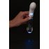 Vibrador LED Liaison - silicona y cristal (traslúcido-blanco)