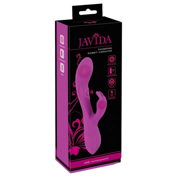 Javida Conejo Golpeteo - Vibrador triple motor (lila)