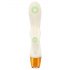 Vibrador con brazo clitoriano fosforescente blanco