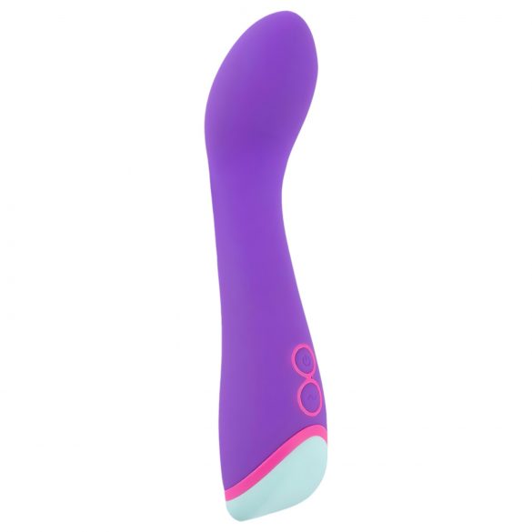 Vibrador G-punto recargable, lila y resistente al agua